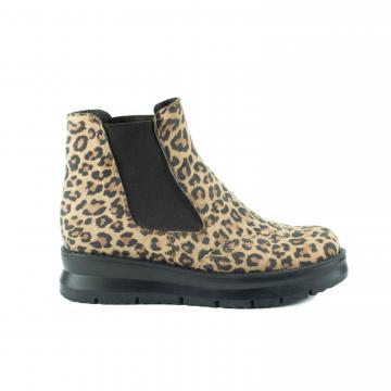 ghete chelsea piele intoarsa, ghete chelsea piele naturala velur, ghete chelsea talpa flexibila, incaltaminte animal print, ghete leopard