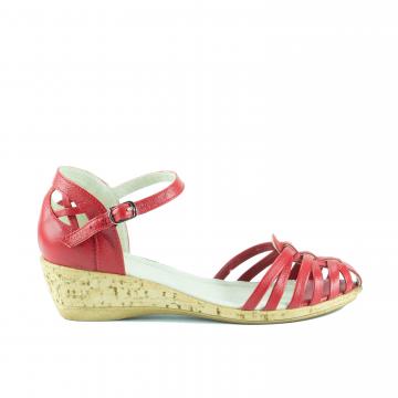 sandale cu talpa ortopedica, sandale ortopedice, sandale piele naturala, sandale ieftine, sandale rosii